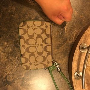 Small coach wristlet